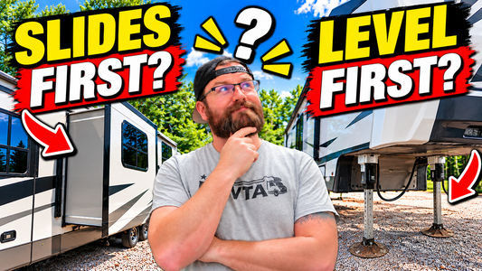 RV Slides BEFORE or AFTER Auto Level? It Depends!