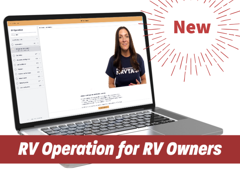 RV Operation training for RV Owners - Online Version