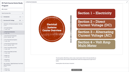 RV Maintenance and Repair Course – RV Tech Courses